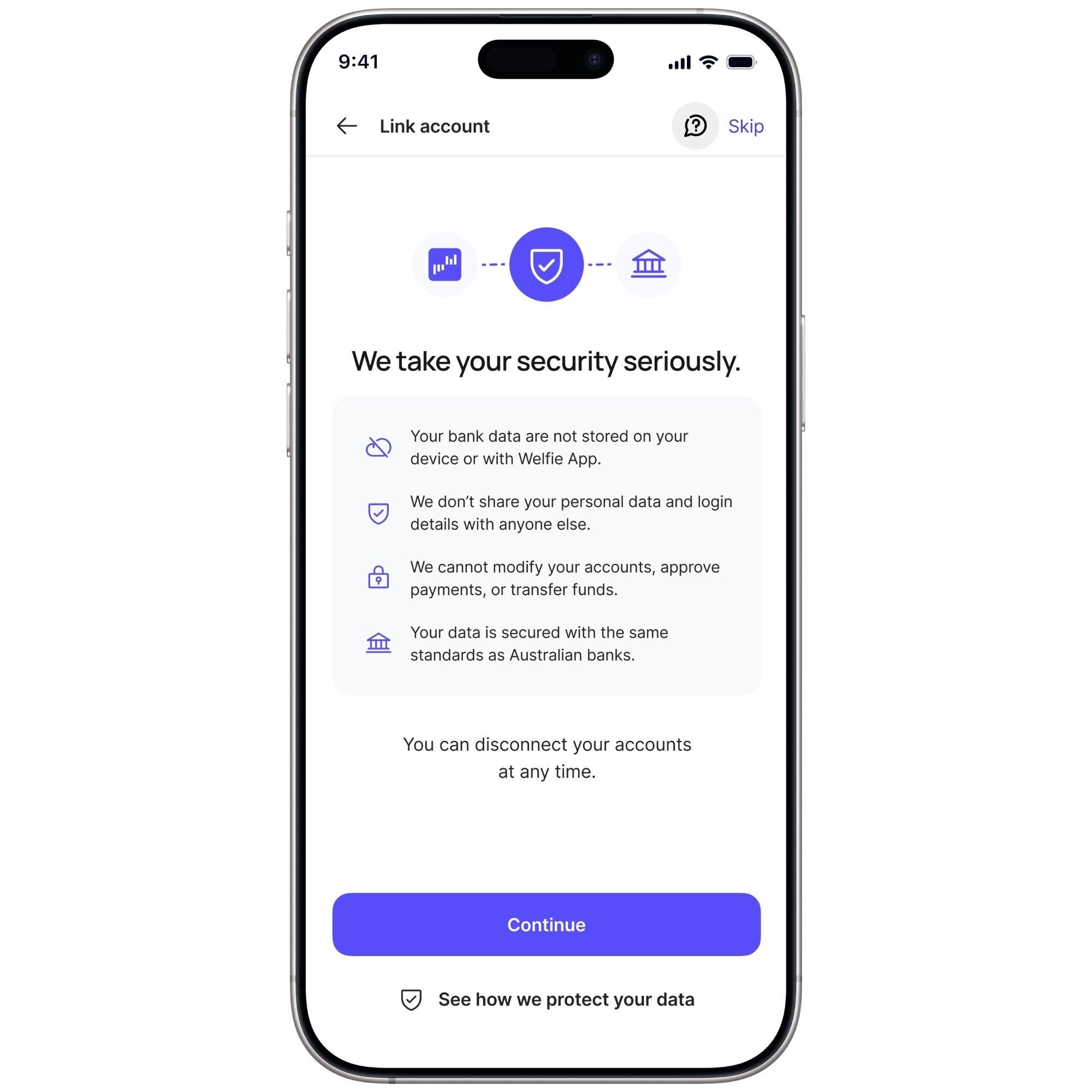 Welfie App security details